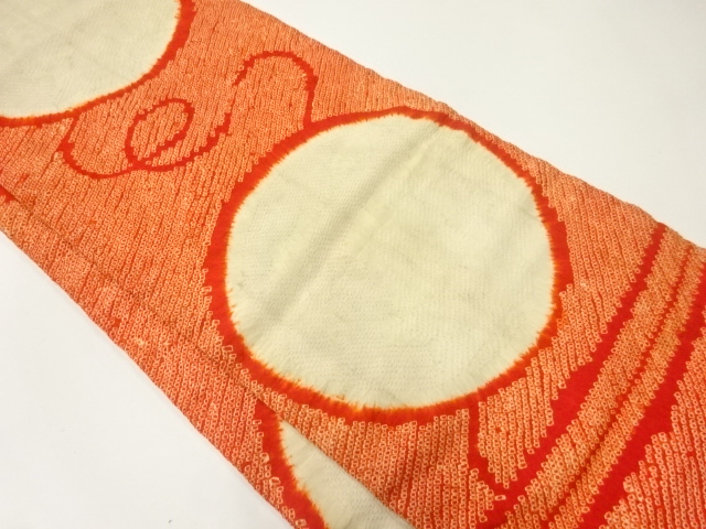 アンティーク　本総絞り丸模様名古屋帯